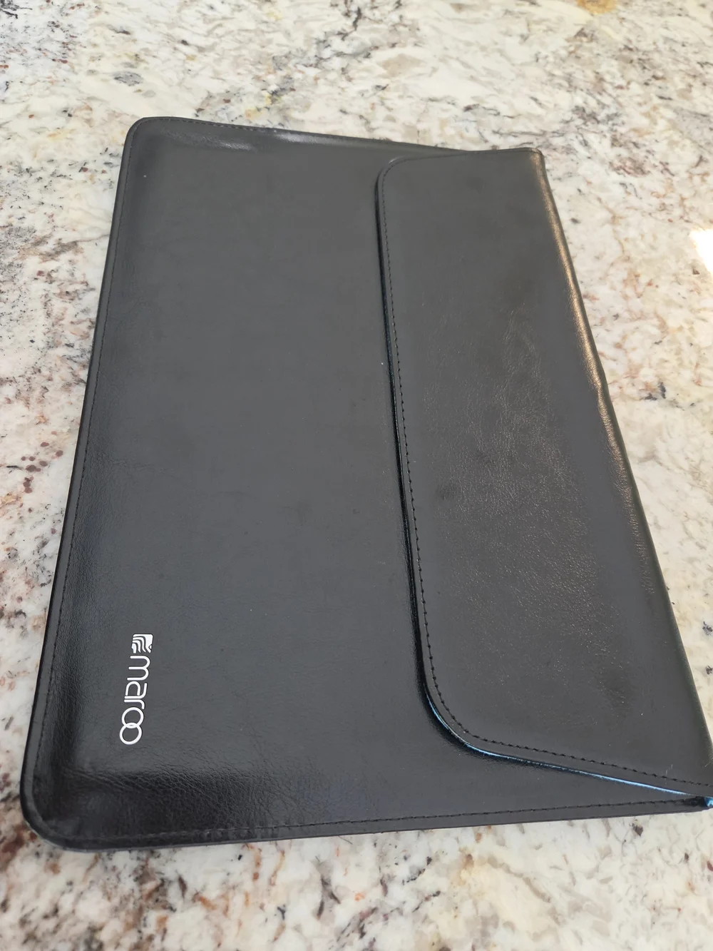 Black Tablet Folio Case - Protective Sleeve with Magnetic Flap